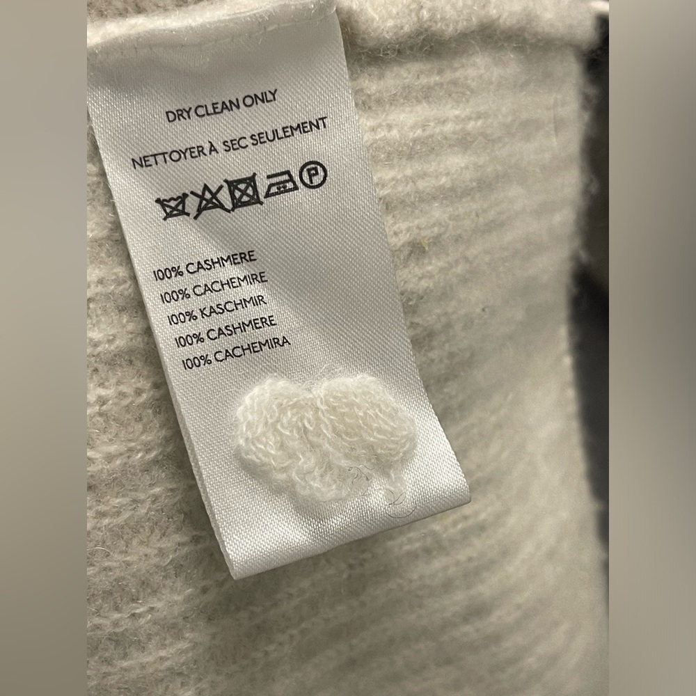 Anthropologie Enza Oversized Ribbed Cashmere Sweater Vest Small - Picture 7 of 7